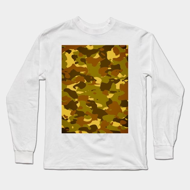 Camouflage Long Sleeve T-Shirt by Minimo Creation